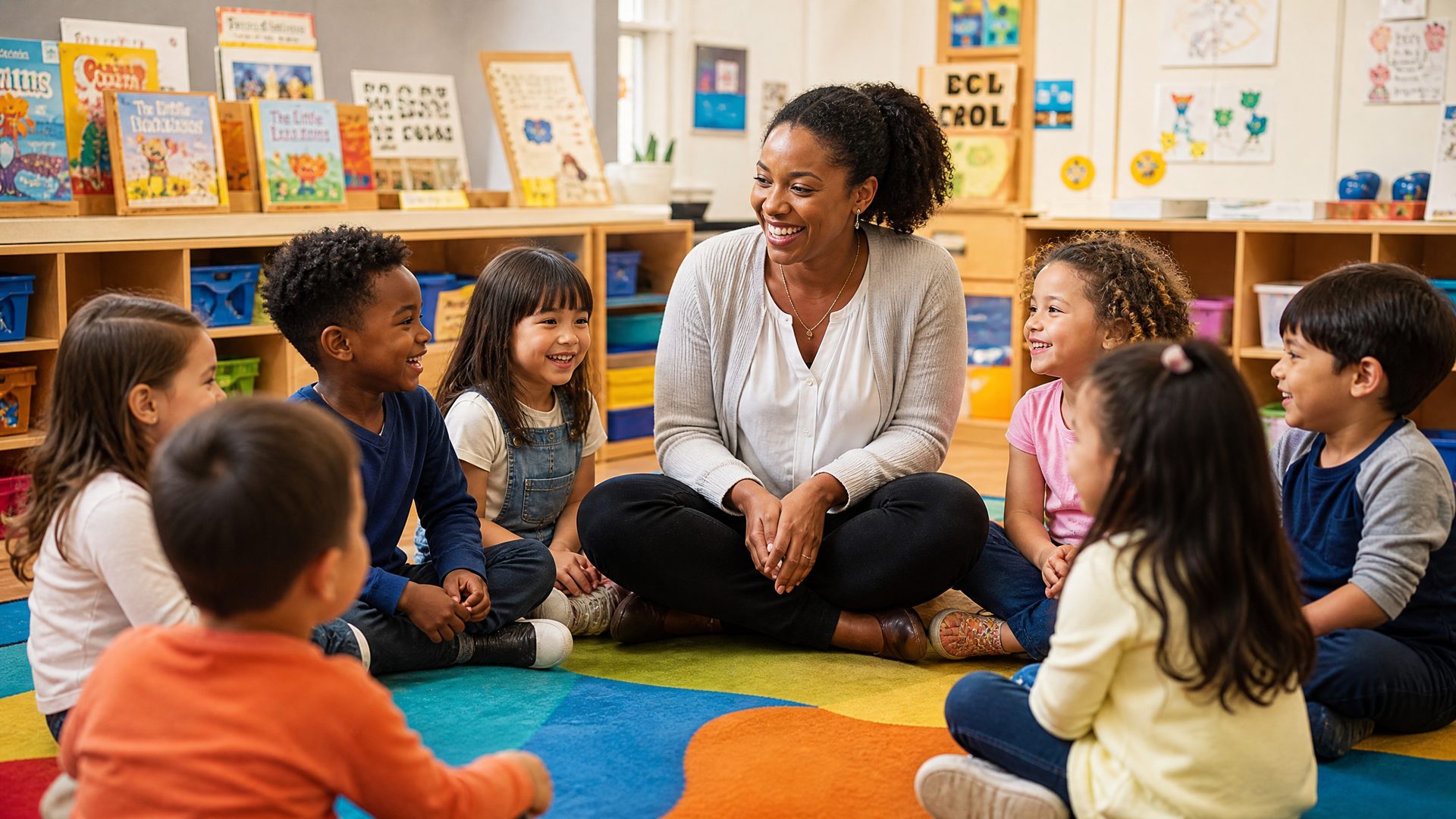 Children in morning care at Little Bergen Academy